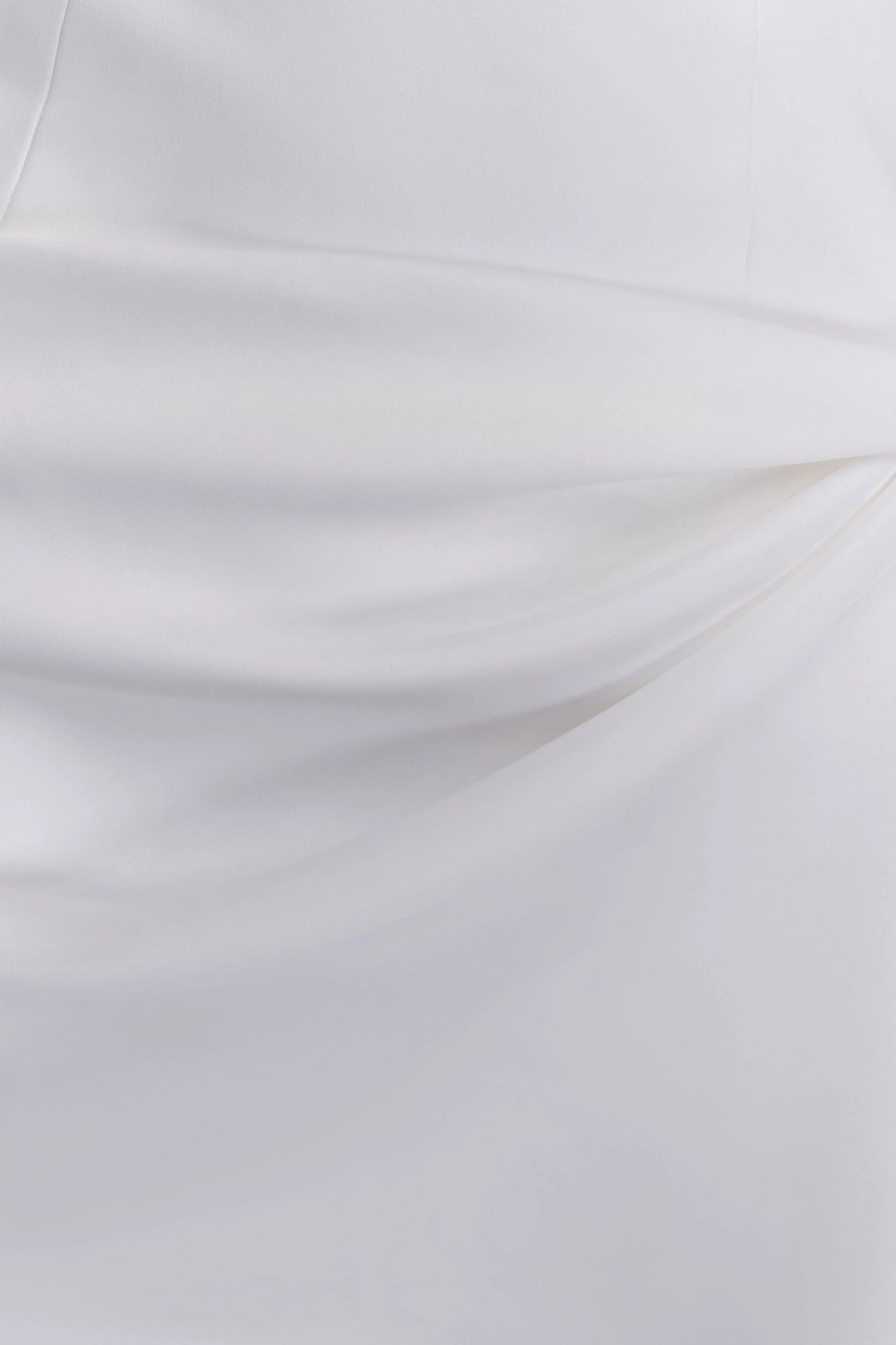 Evianna Strapless Gathered Mini Dress White