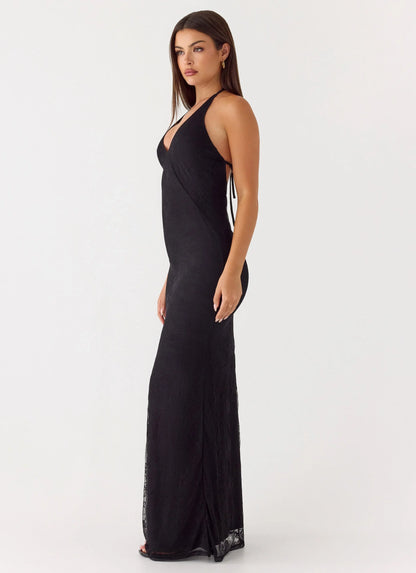 Knowles Lace Maxi Dress Black