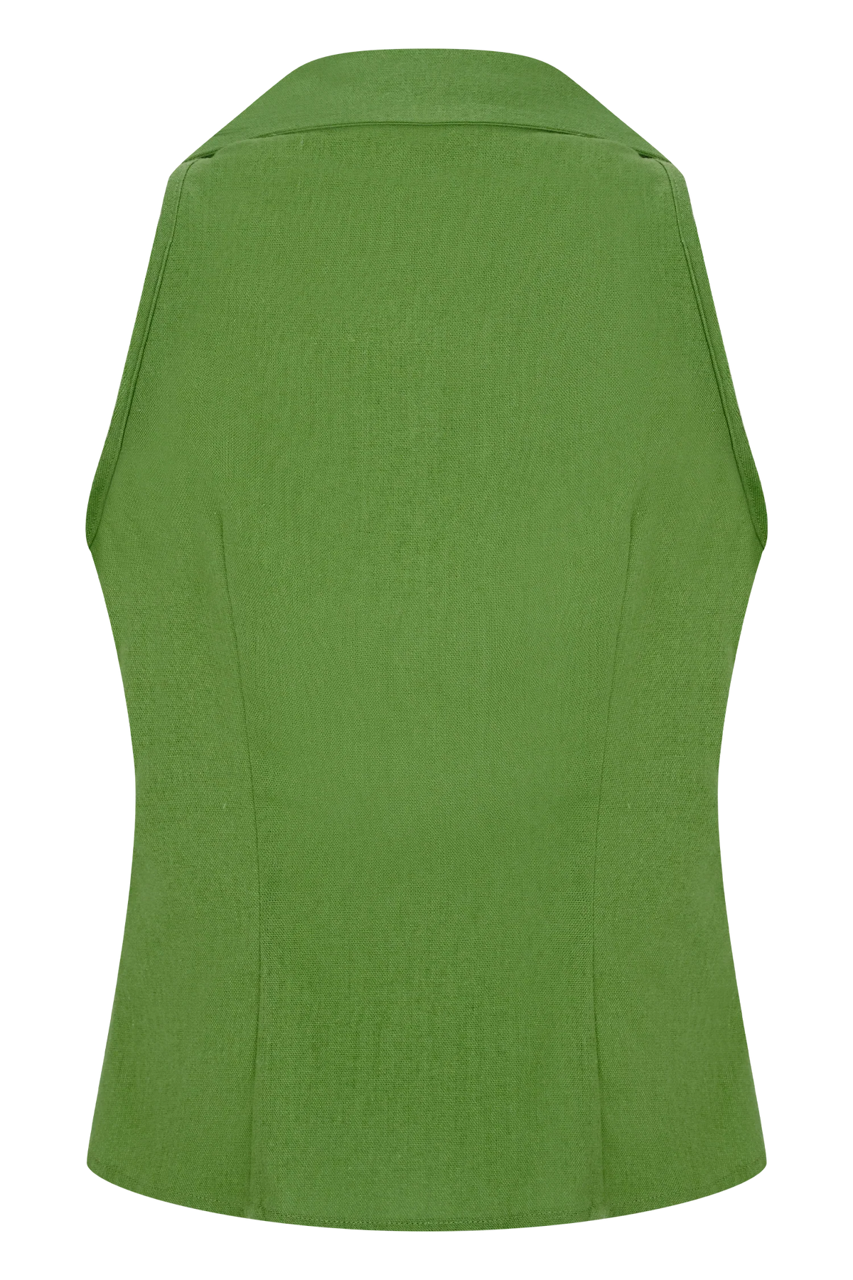 Scout Sleeveless Linen Shirt Green