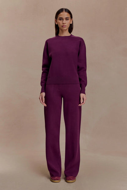 Braxton Cozy Knit Jumper Plum