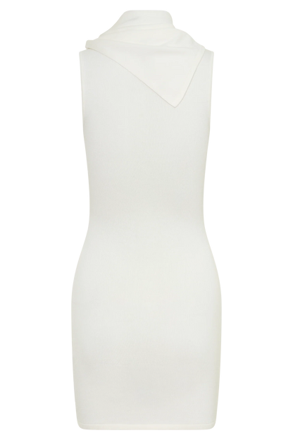 Amilee Scarf Knit Mini Dress Ivory