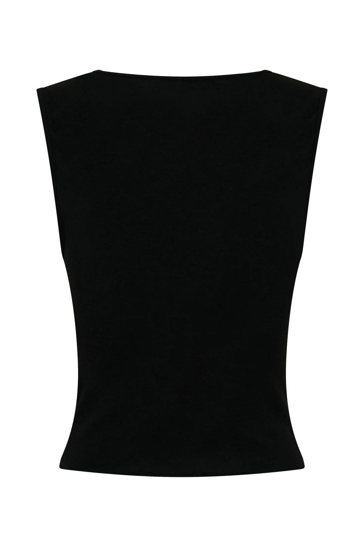 Ciaran Sleeveless Sheer Top Black