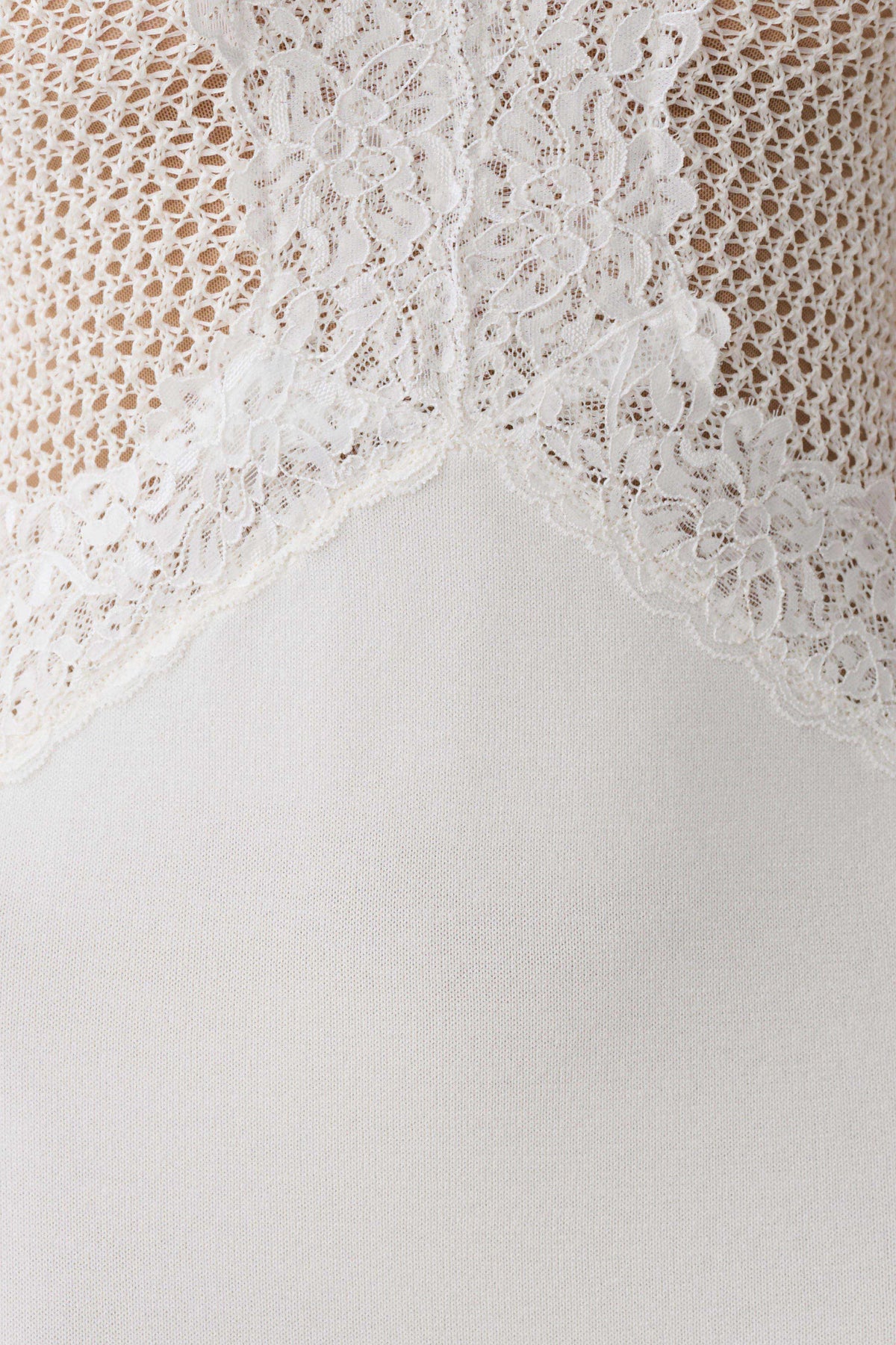 Bray Knit Lace Maxi Dress Ivory
