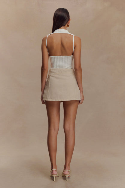 Oona Turtle Neck Knit Top Ivory