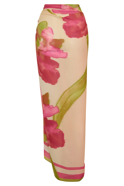 Nena Printed Sarong Camillea Flower Print