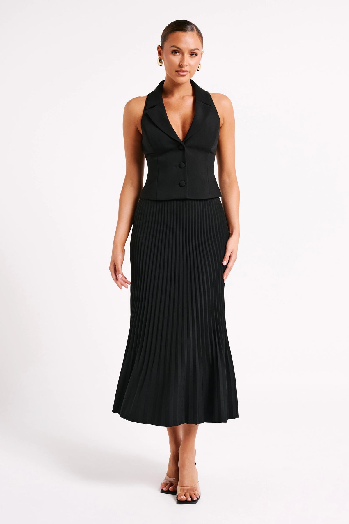 Mura Suiting Vest Black