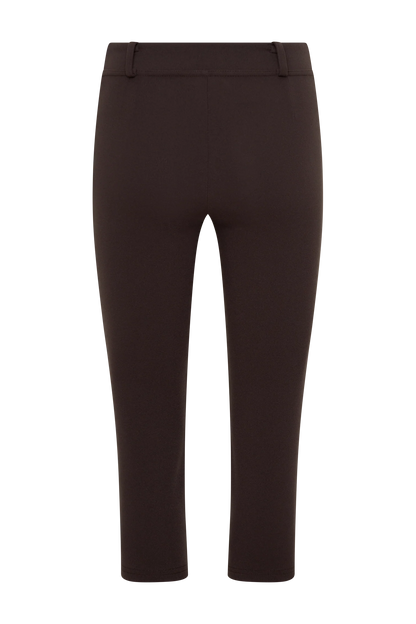 Blanca Stretch Crepe Capri Pants Chocolate