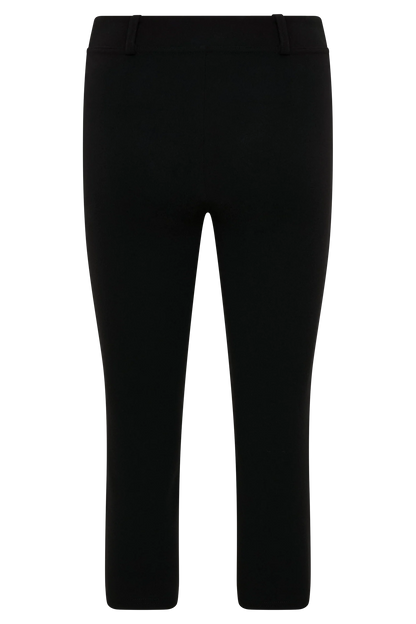 Blanca Stretch Crepe Capri Pants Black