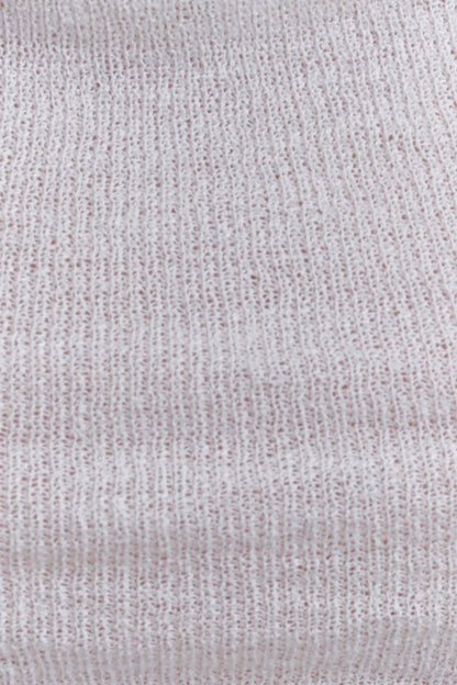 Elowen Knit Cowl Long Sleeve Top White