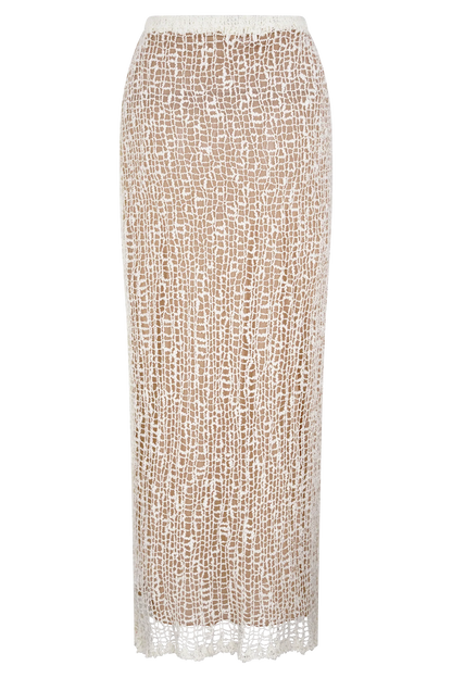 Cordelia Knit Maxi Skirt Ivory