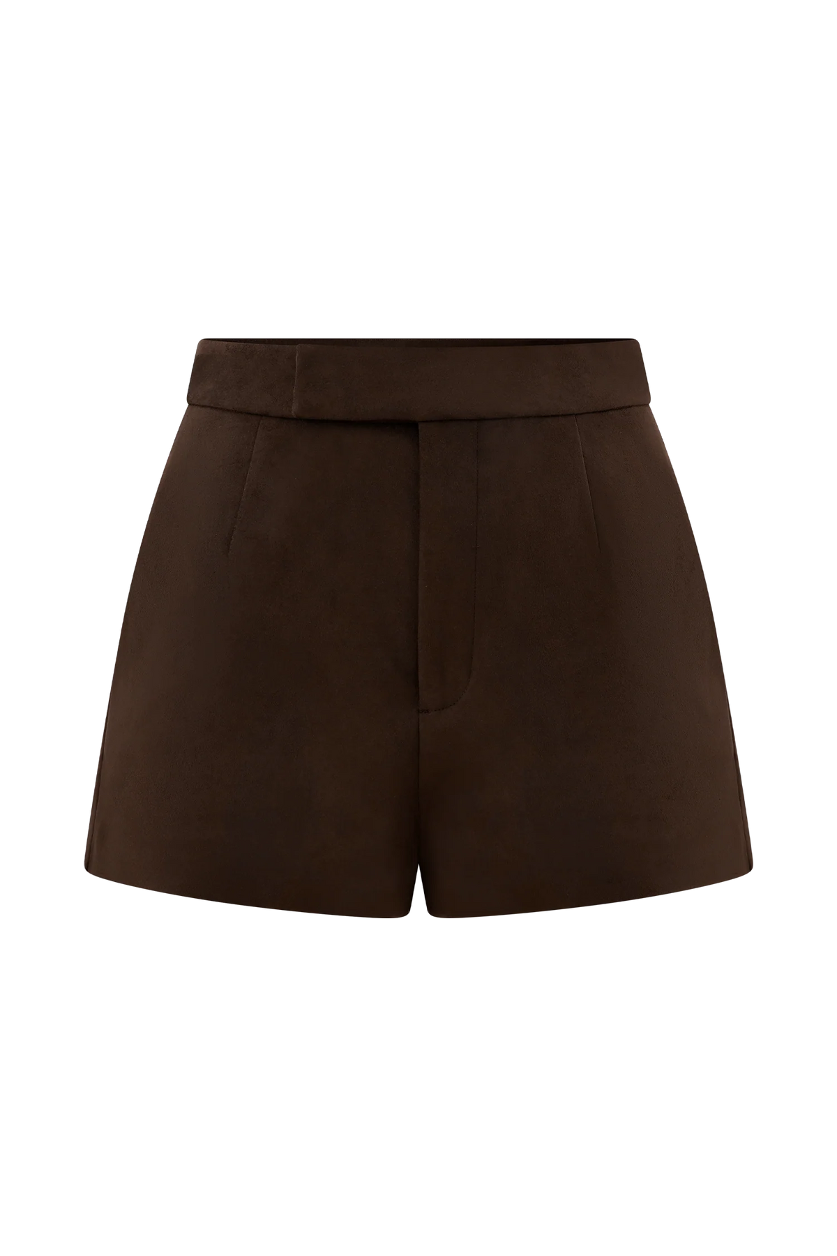 Sally Faux Suede Short Milk Chocolate