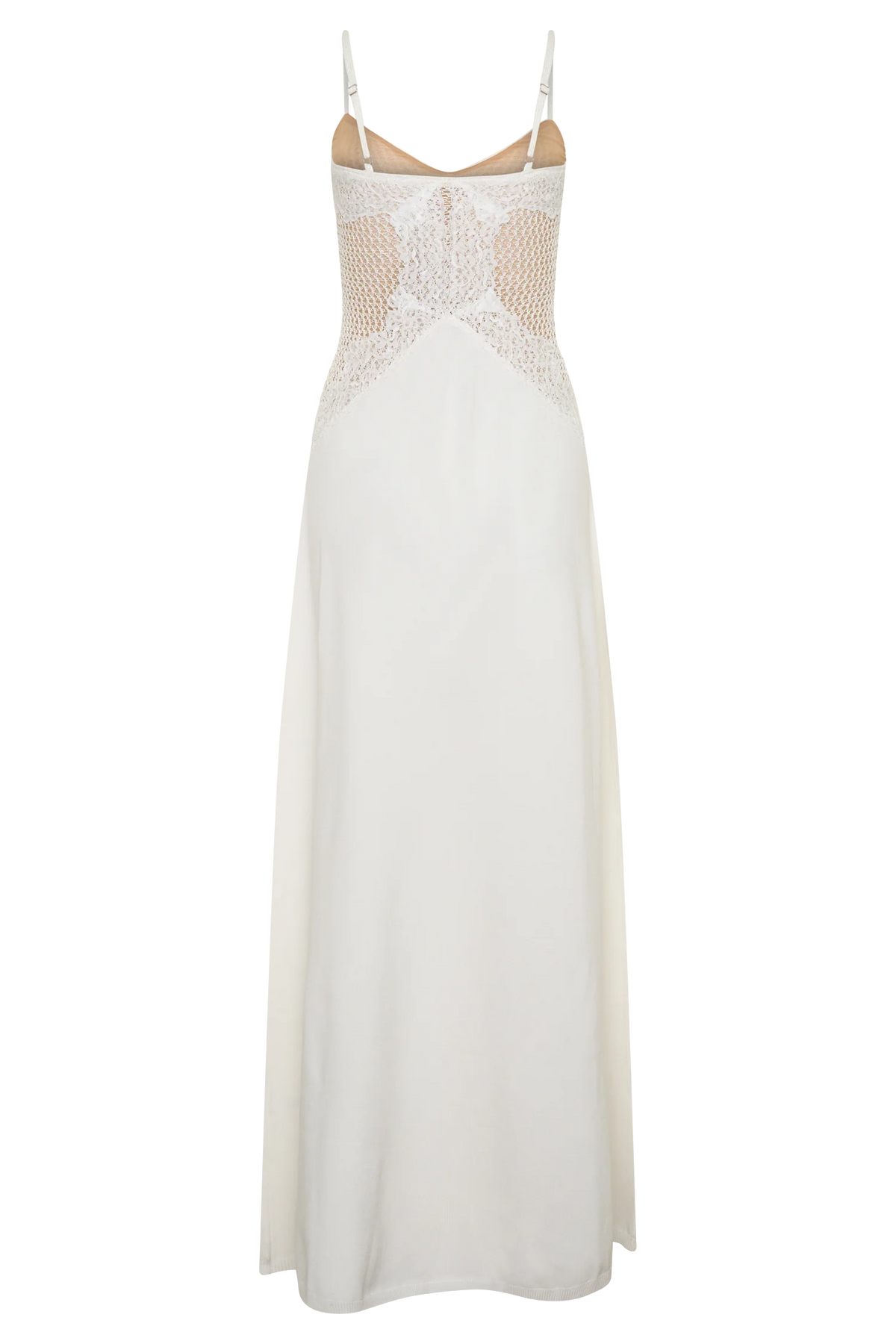 Bray Knit Lace Maxi Dress Ivory