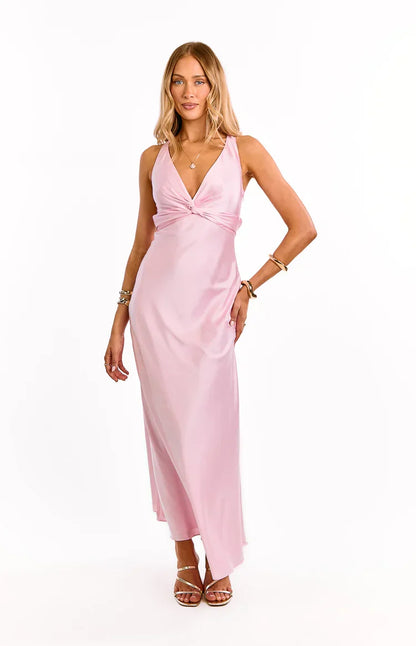 Oden Light Pink Formal Maxi Dress