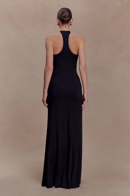Ramona Modal Maxi Dress With Hardware Black