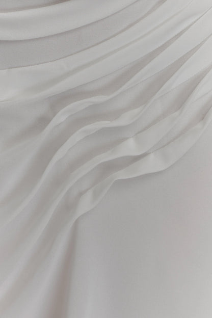 Oria Chiffon Mini Dress White