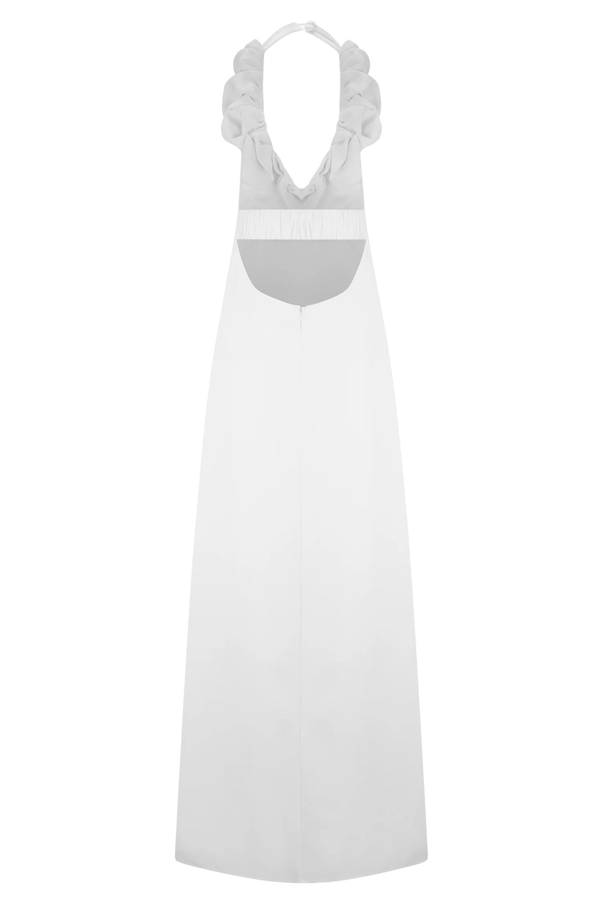 Carolyn Linen Bubble Maxi Dress White