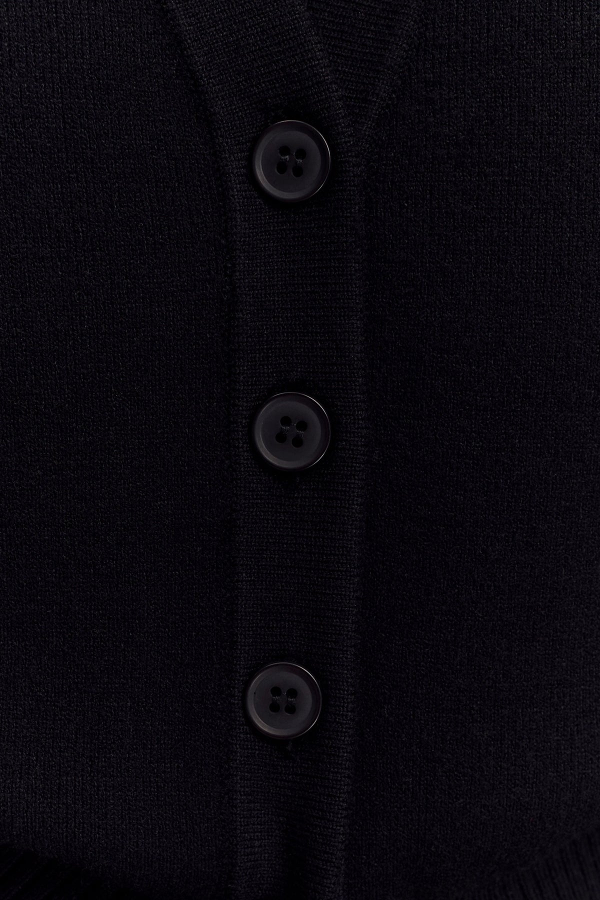 Alexia Buttoned Oversized Cardigan Black