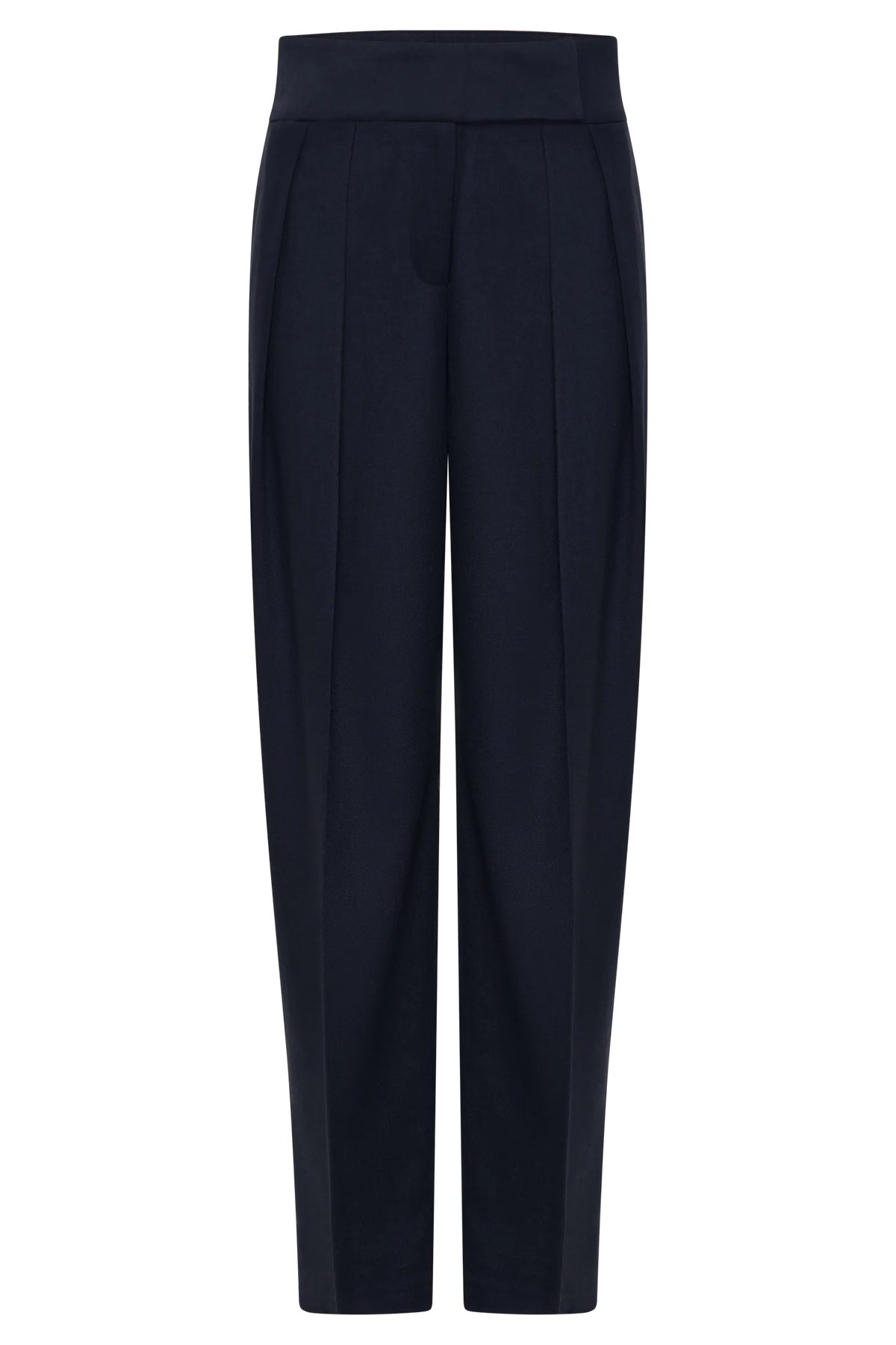 Penelope Pleated High Waisted Pants Dark Navy
