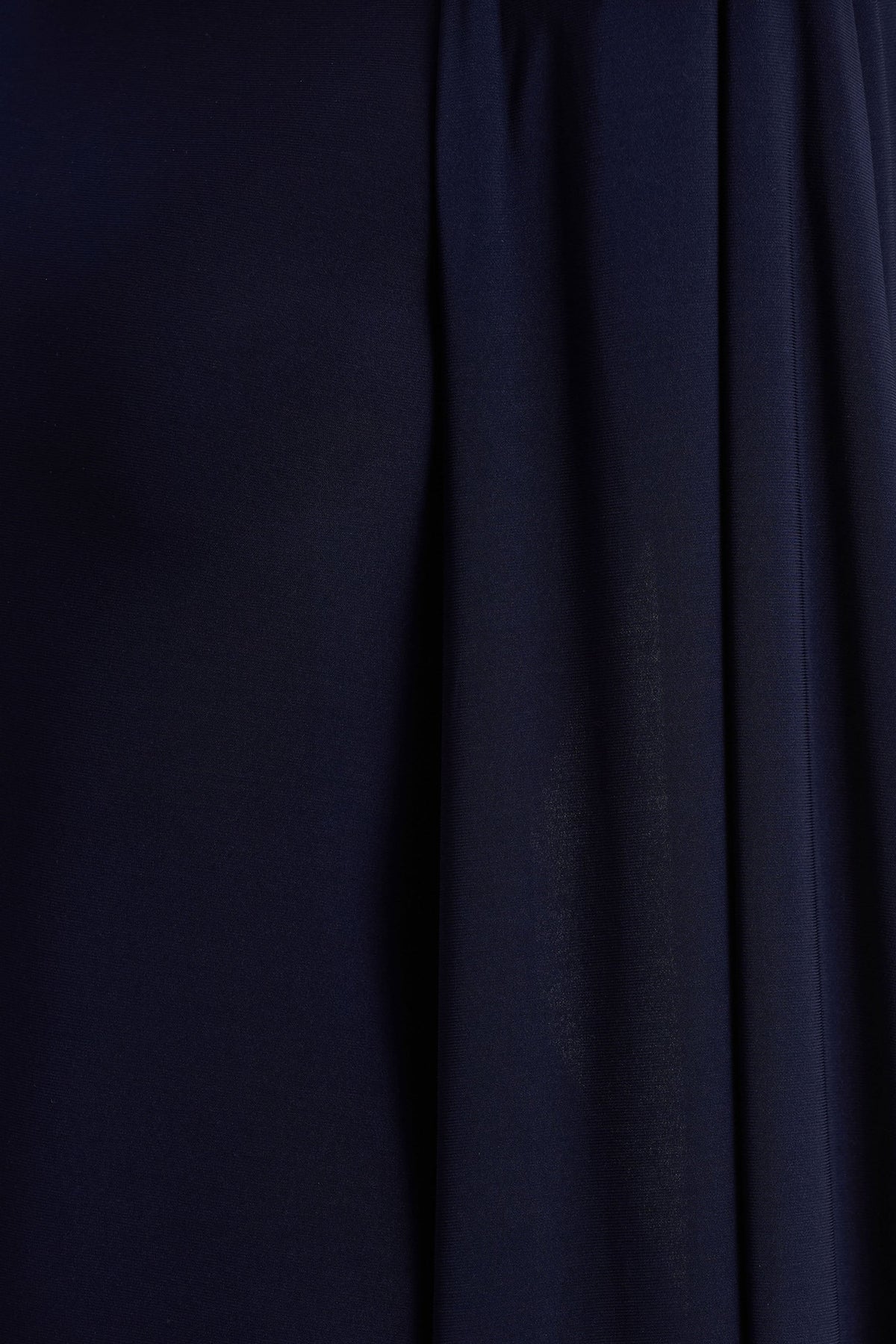Mimi Navy High Neck Maxi Dress With Cape Sleeve Detail