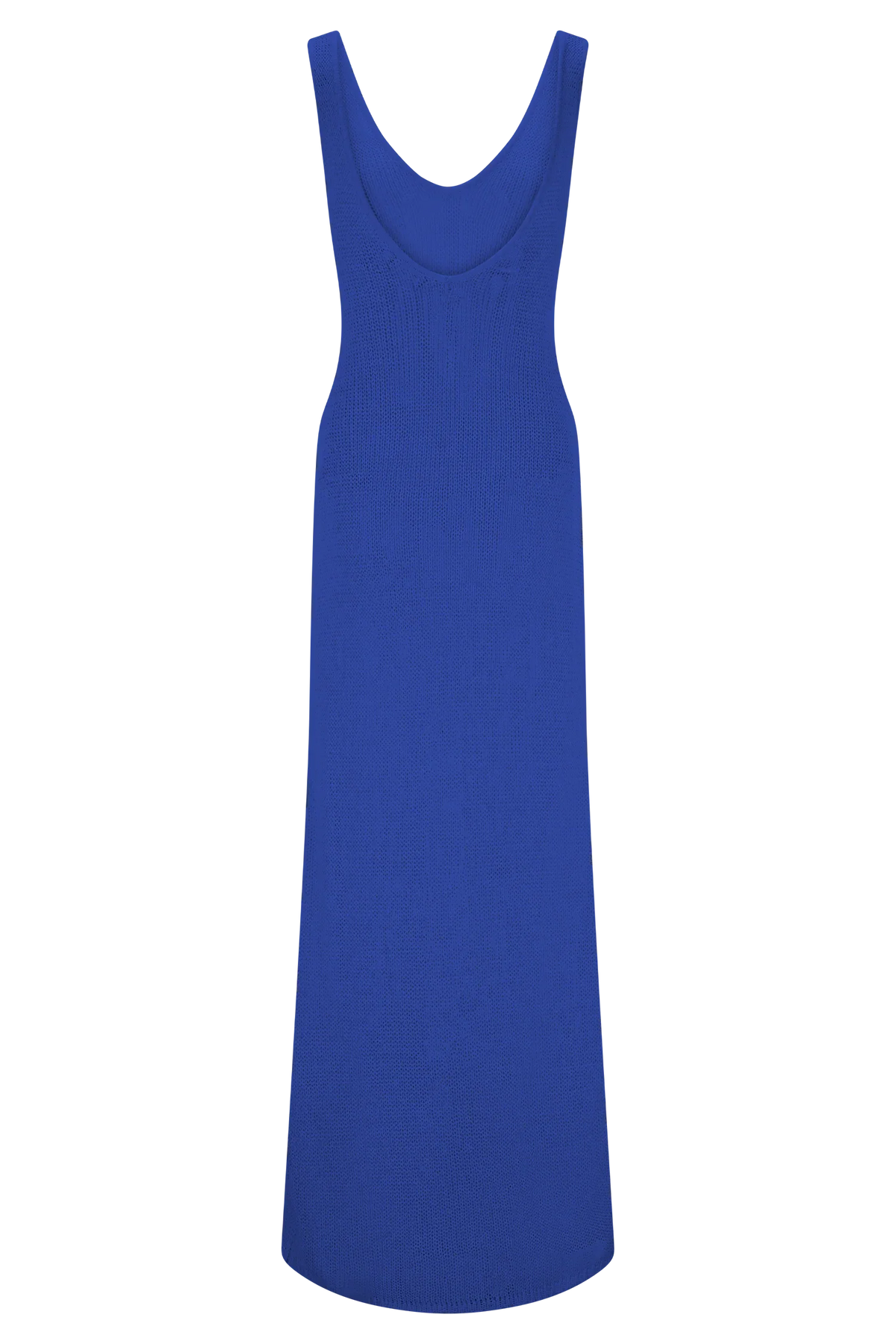 Ari Tape Yarn Knit Maxi Dress Cobalt Blue