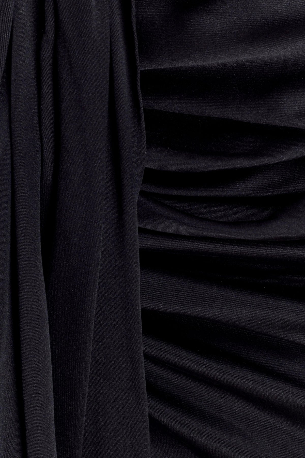 Zendaya Silk Midi Skirt Black