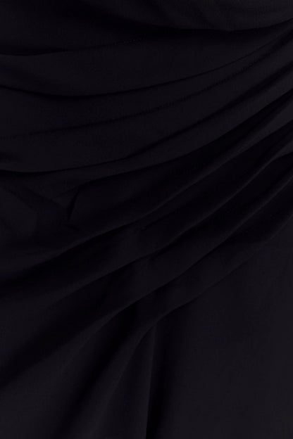 Oria Chiffon Mini Dress Black