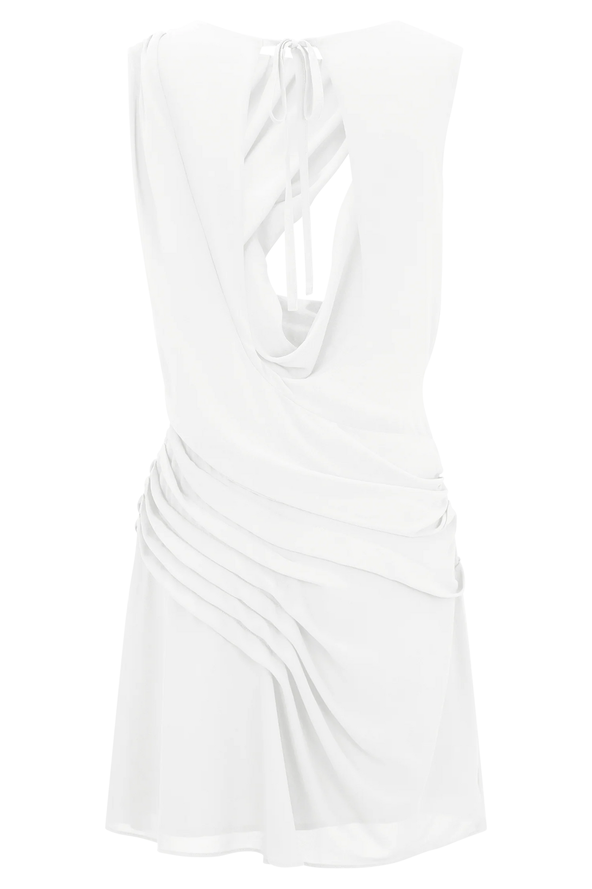 Oria Chiffon Mini Dress White