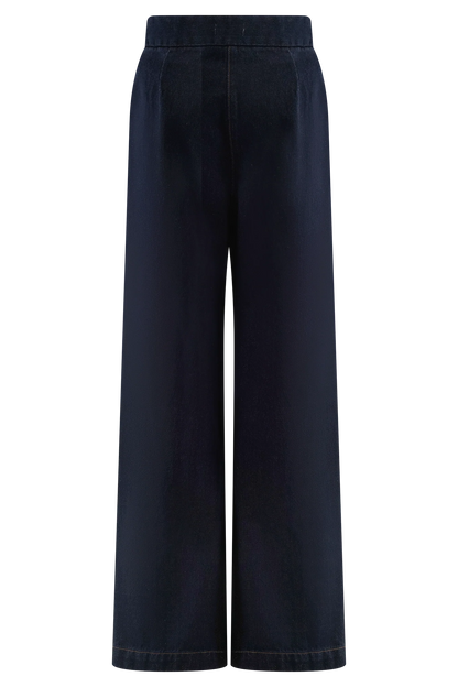 Rayne Wide Leg Denim Jeans Indigo Blue