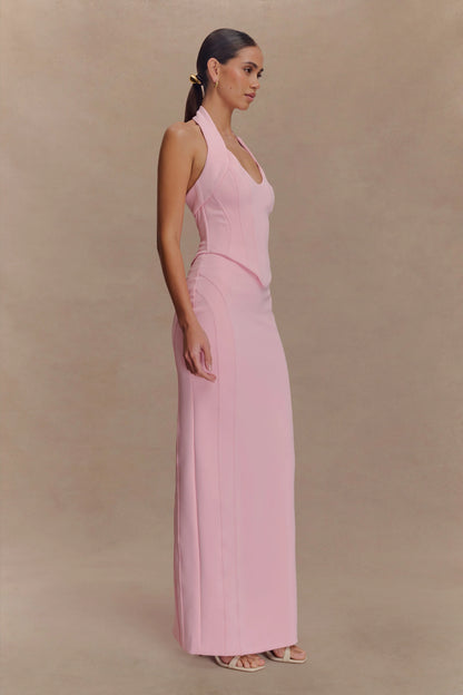 Meadow Corset Halter Top Candy Pink