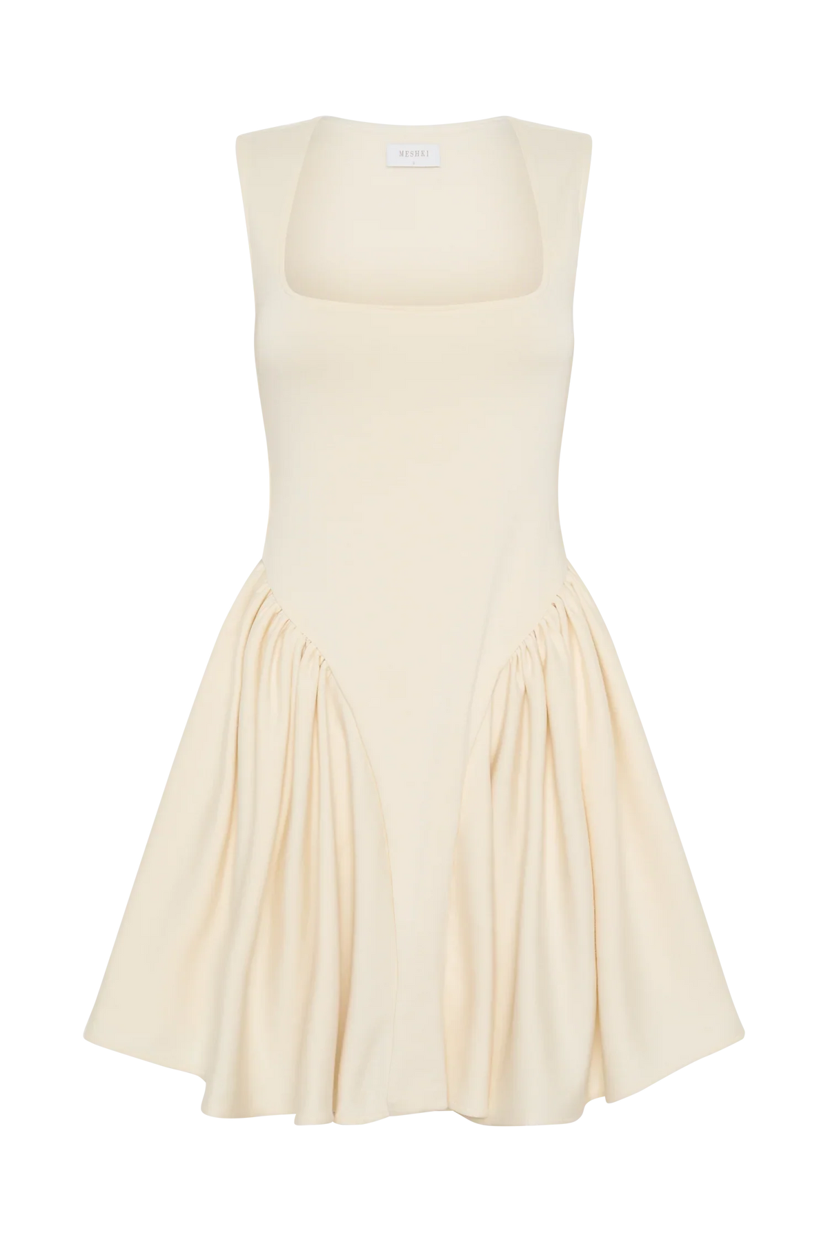 Sharon Scuba Jersey Mini Dress Ivory