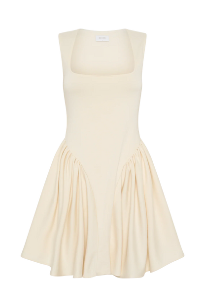 Sharon Scuba Jersey Mini Dress Ivory