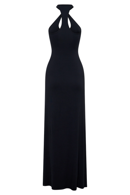 Ramona Modal Maxi Dress With Hardware Black