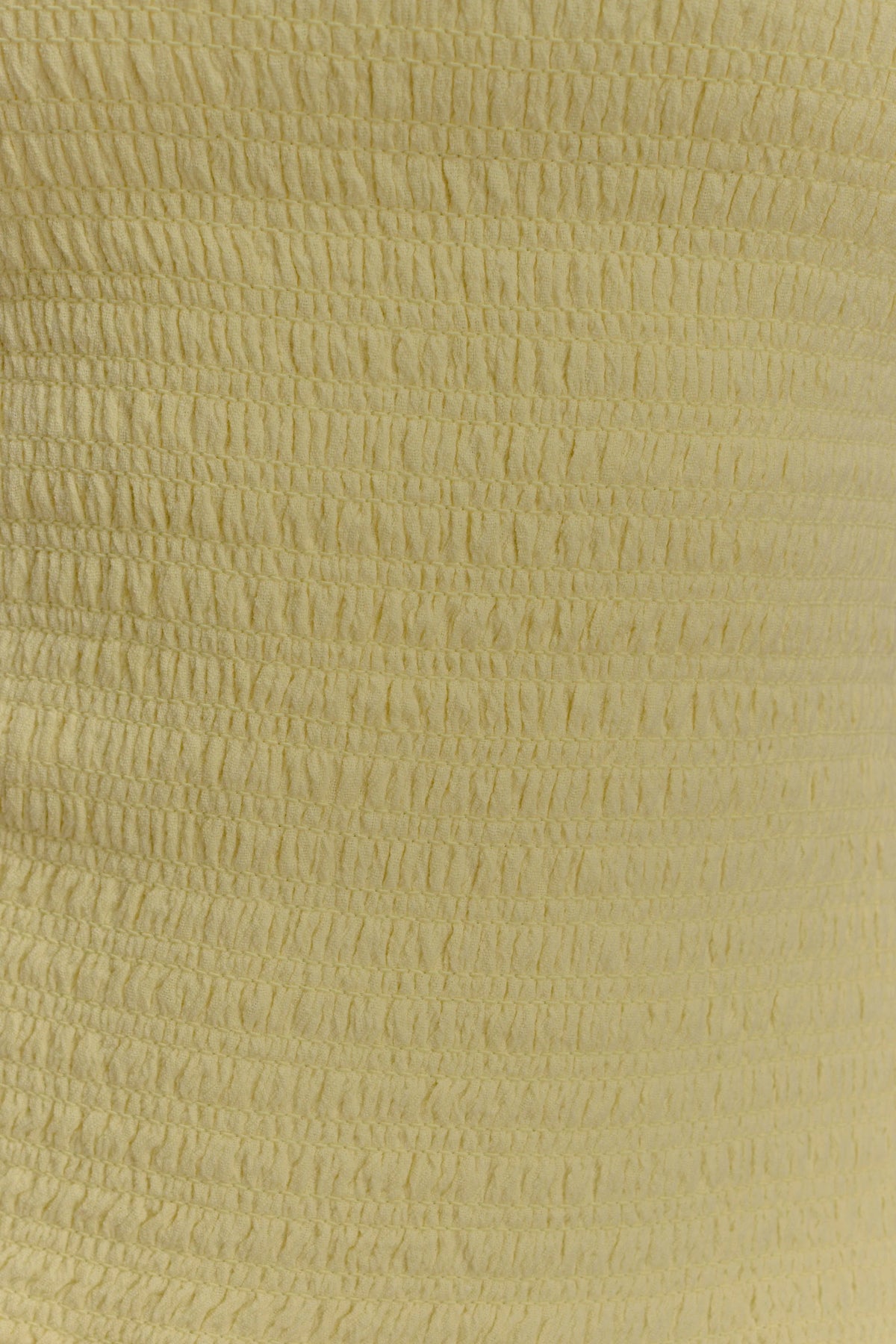 Maureen Cotton Shirring Maxi Dress Lemon