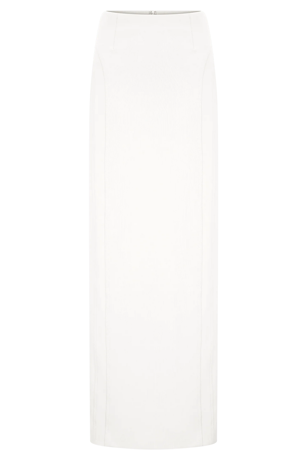 Alma High Waist Maxi Skirt White