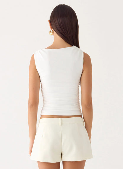 Short Notice Top White