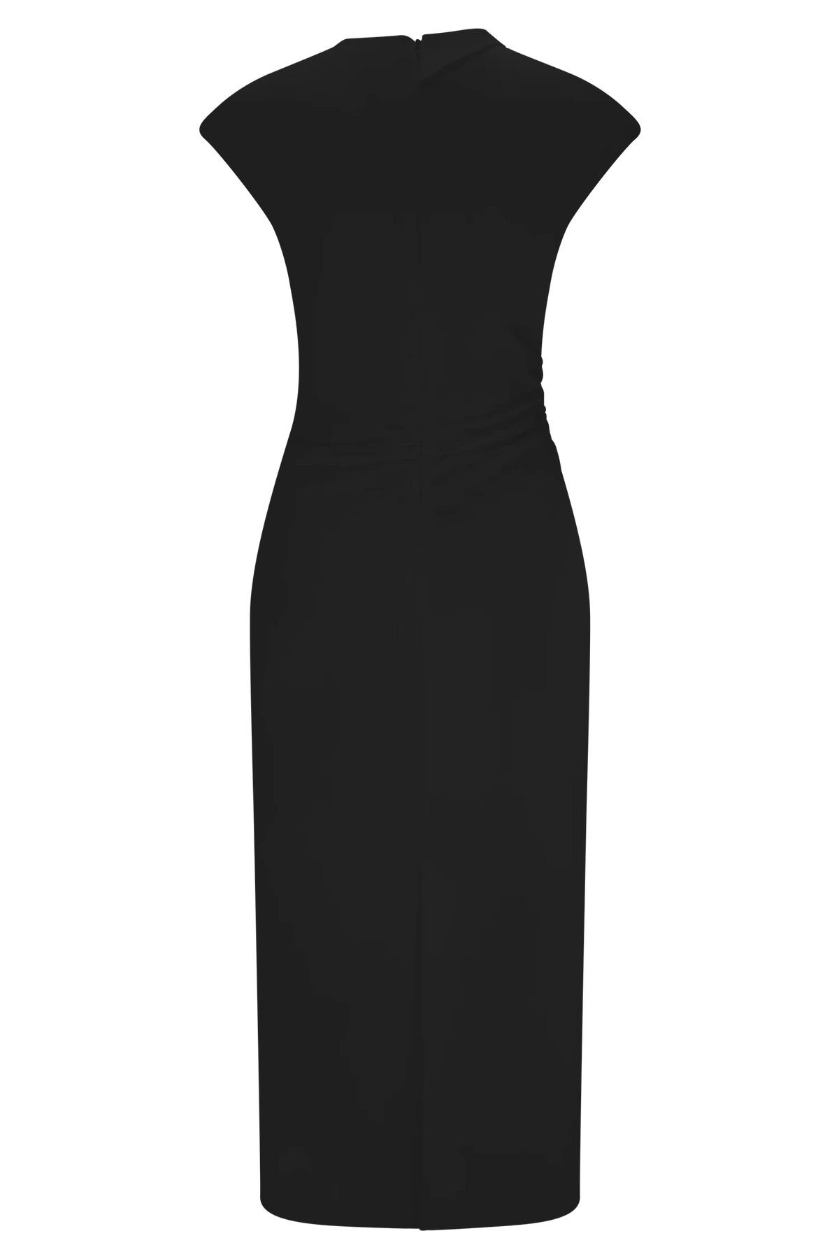 Lorena Cotton Midi Dress Black