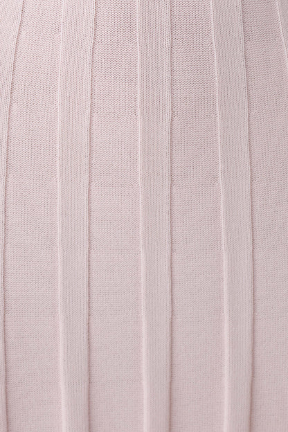 Pia Ribbed Strapless Maxi Dress Baby Pink