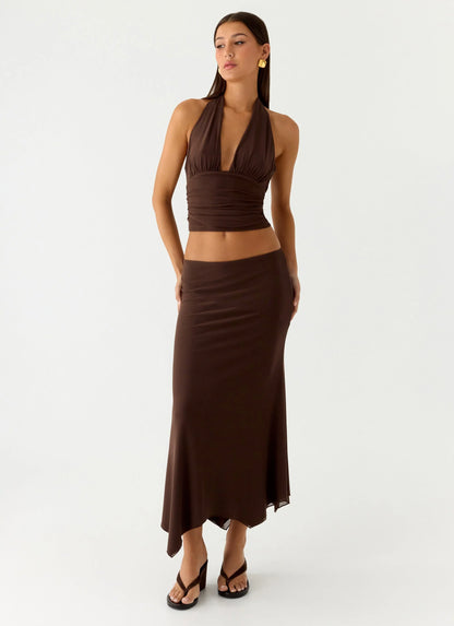 Kerrie Halter Top Chocolate