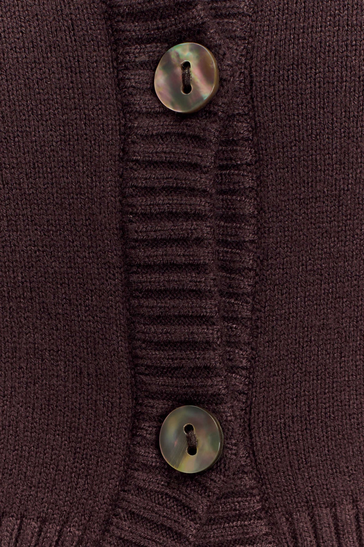 Reese Fitted Knit Cardigan Dark Chocolate