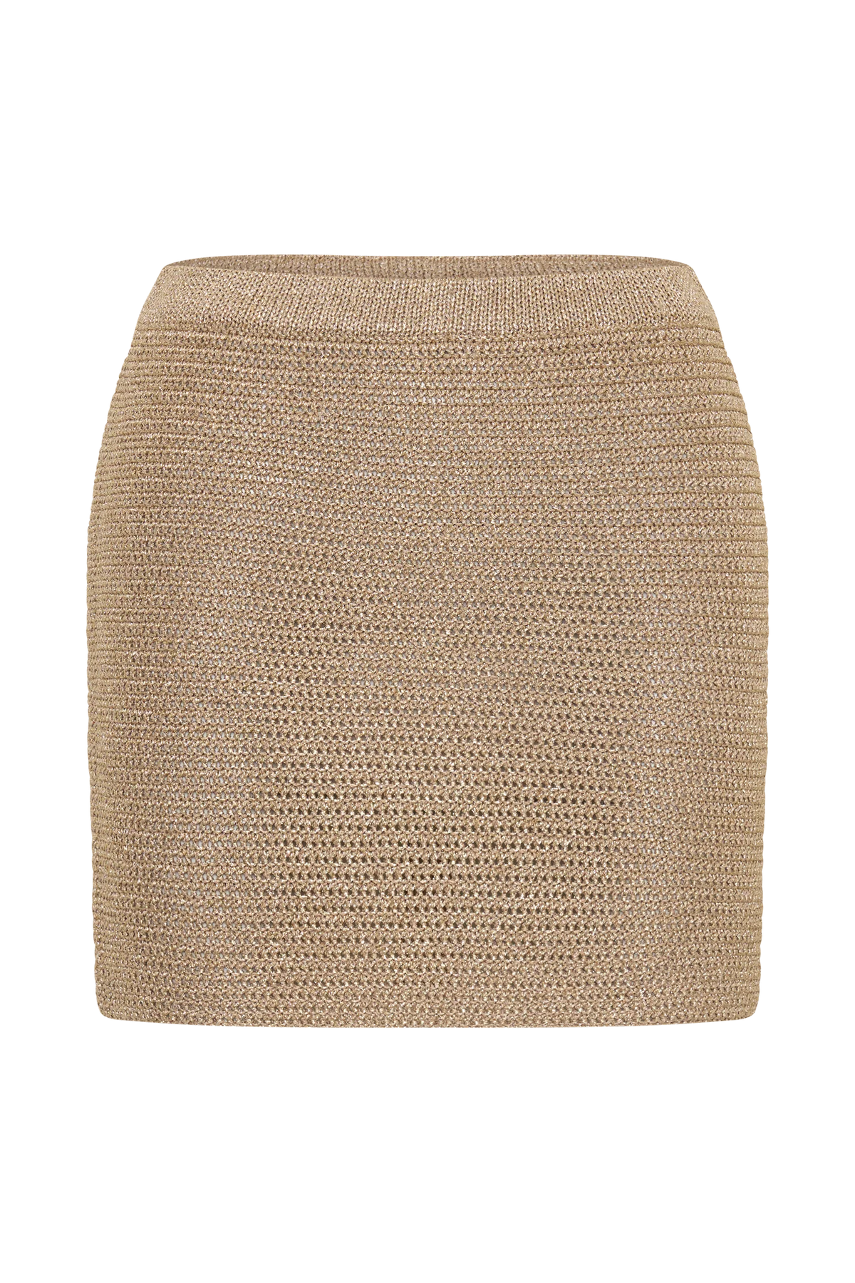 Stan Lurex Mini Skirt Gold