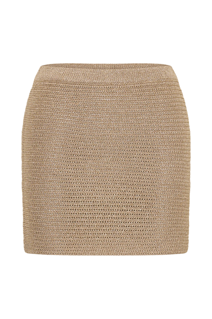 Stan Lurex Mini Skirt Gold