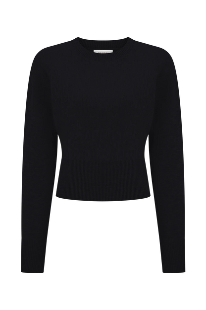 Ciaralee Cinched Waist Jumper Black