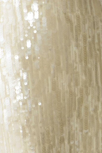 Gertrud Sequin Halter Maxi Dress Lemon