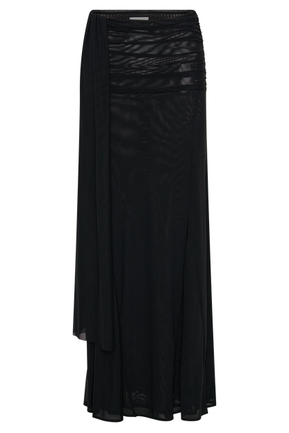 Arna Mesh Maxi Skirt Black