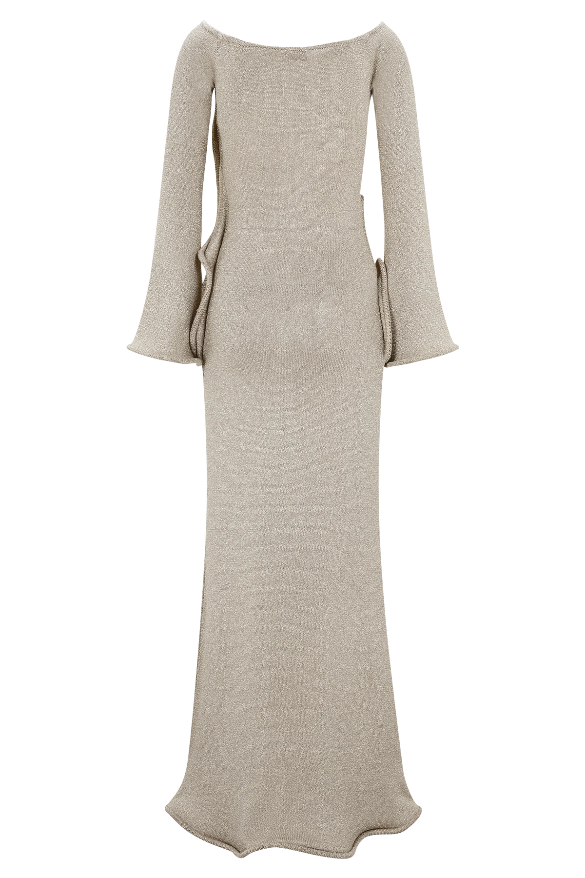 Sandrine Lurex Knit Maxi Dress Gold