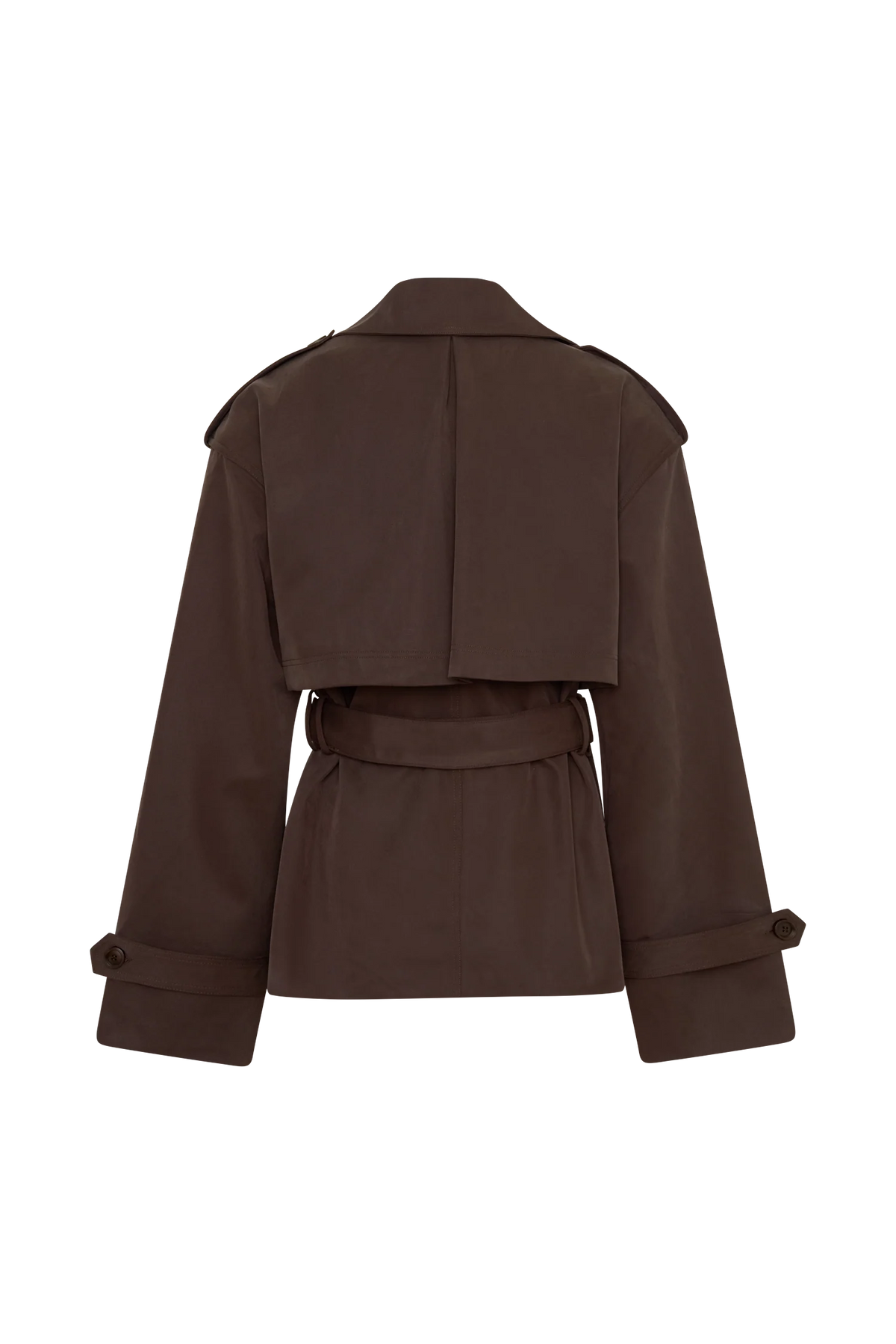 Alden Short Trench Jacket Chocolate
