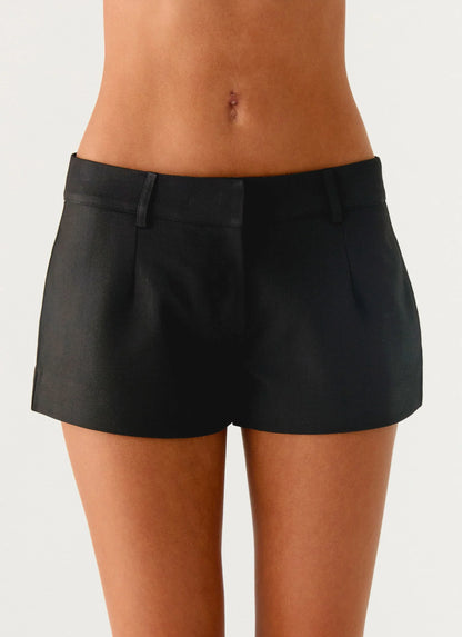 Oslo Mini Shorts Black