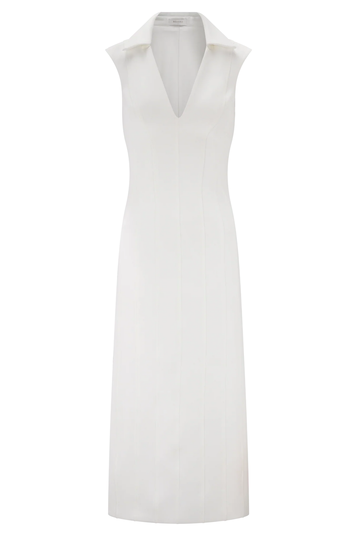 Keagan Sleeveless Midi Dress Ivory