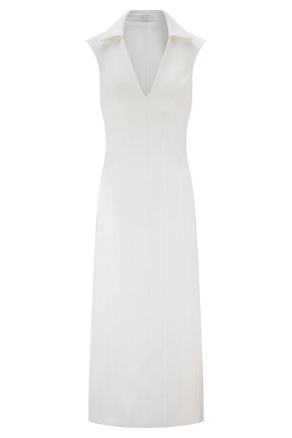 Keagan Sleeveless Midi Dress Ivory