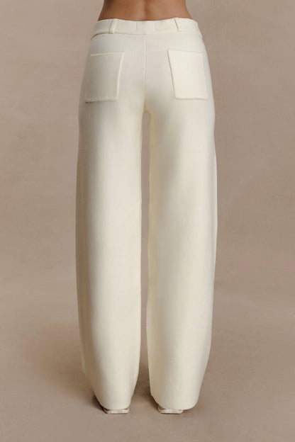 Lauren Knit Trouser Ivory